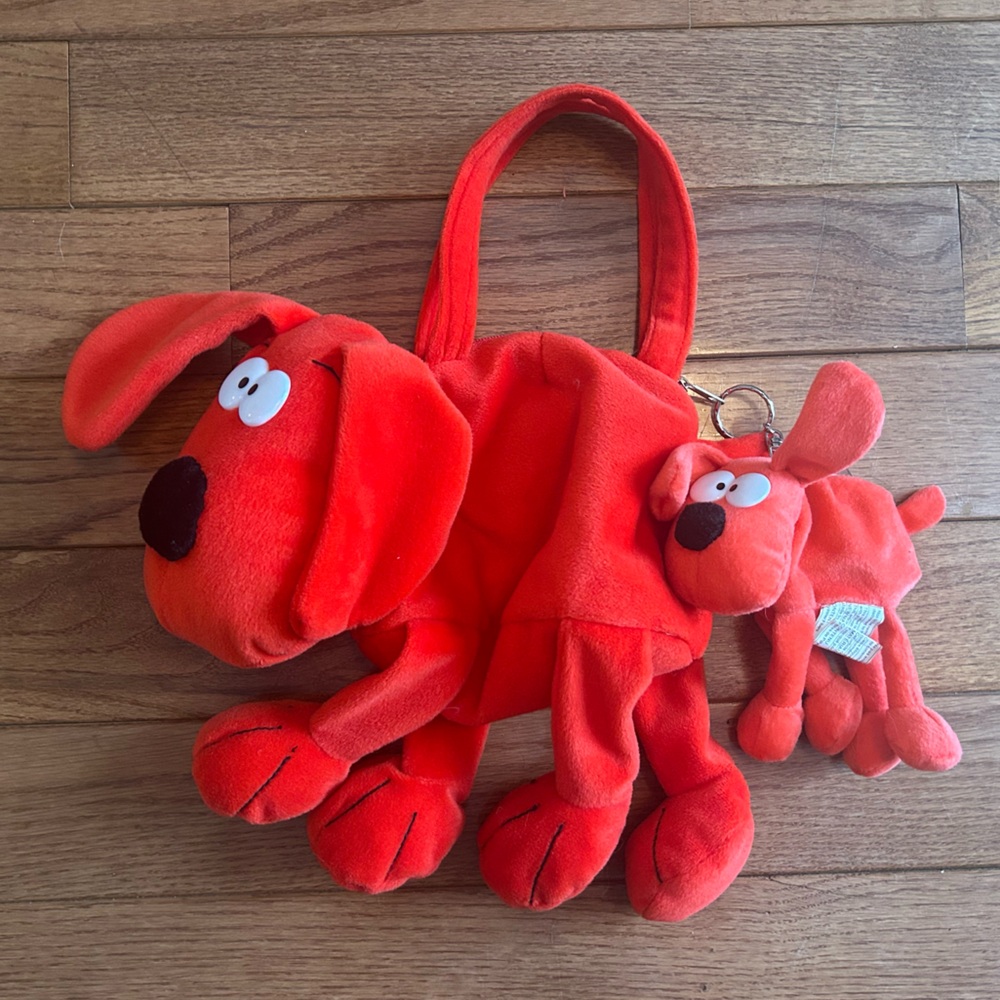 Retro Y2K dog plush purse
